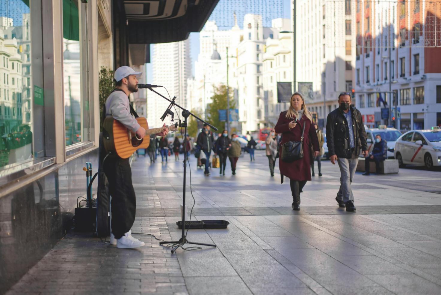 Performance dal vivo in ambiente professionale
